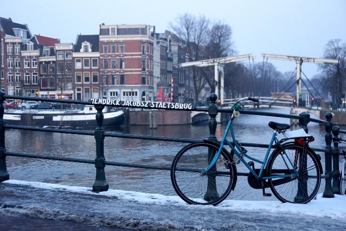 Amsterdam vélo péniche