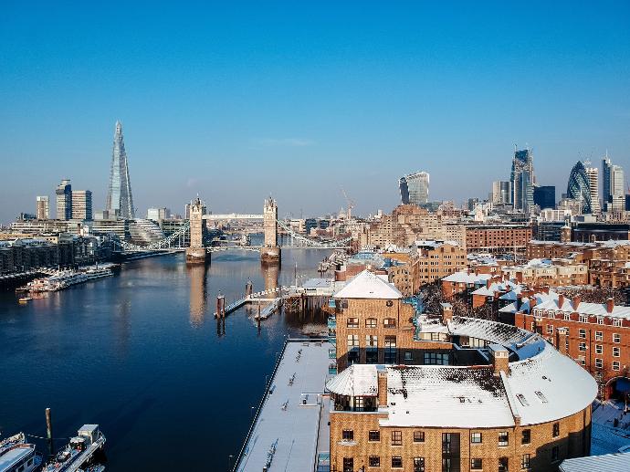 londres sous neige